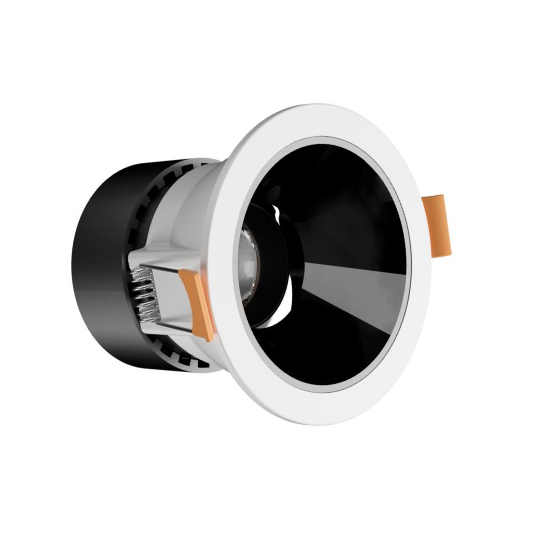 Liper 10W Adjustable Recessed LED Downlight D88mm 3CCT Selectable White Finish - Red Rhino