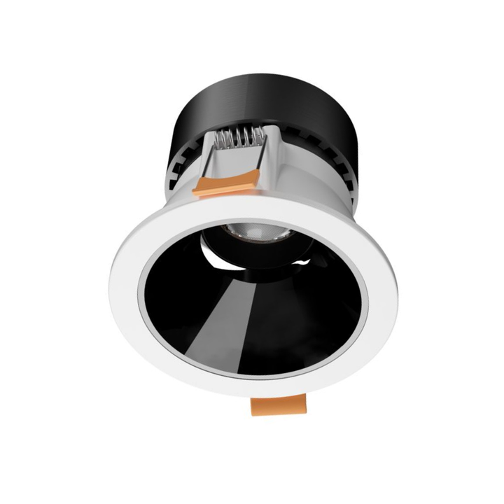 Liper 10W Adjustable Recessed LED Downlight D88mm 3CCT Selectable White Finish - Red Rhino