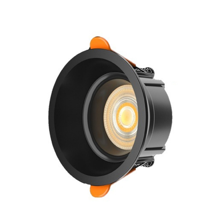 Liper 10W Recessed LED Downlight D85mm 3CCT Adjustable Black Finish - Red Rhino
