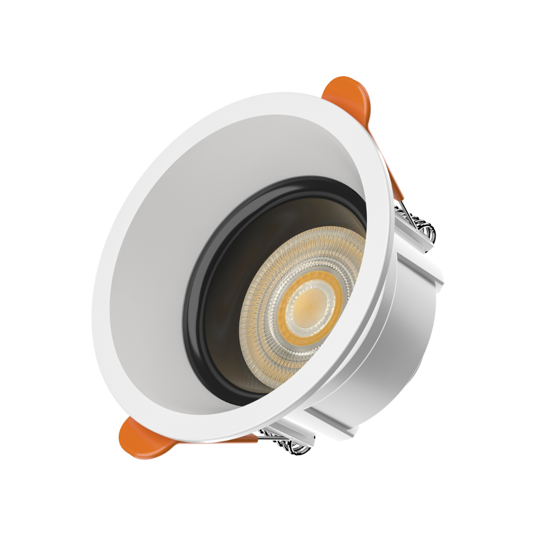 Liper 10W Recessed LED Downlight D85mm 3CCT Adjustable White Finish - Red Rhino