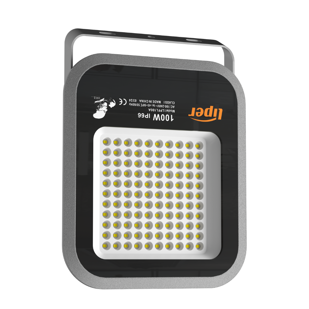 Liper 100W LED Floodlight 6500K Daylight, IP66