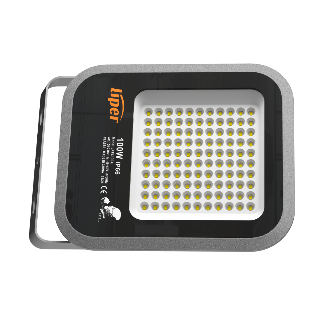Liper 100W LED Floodlight 6500K Daylight, IP66