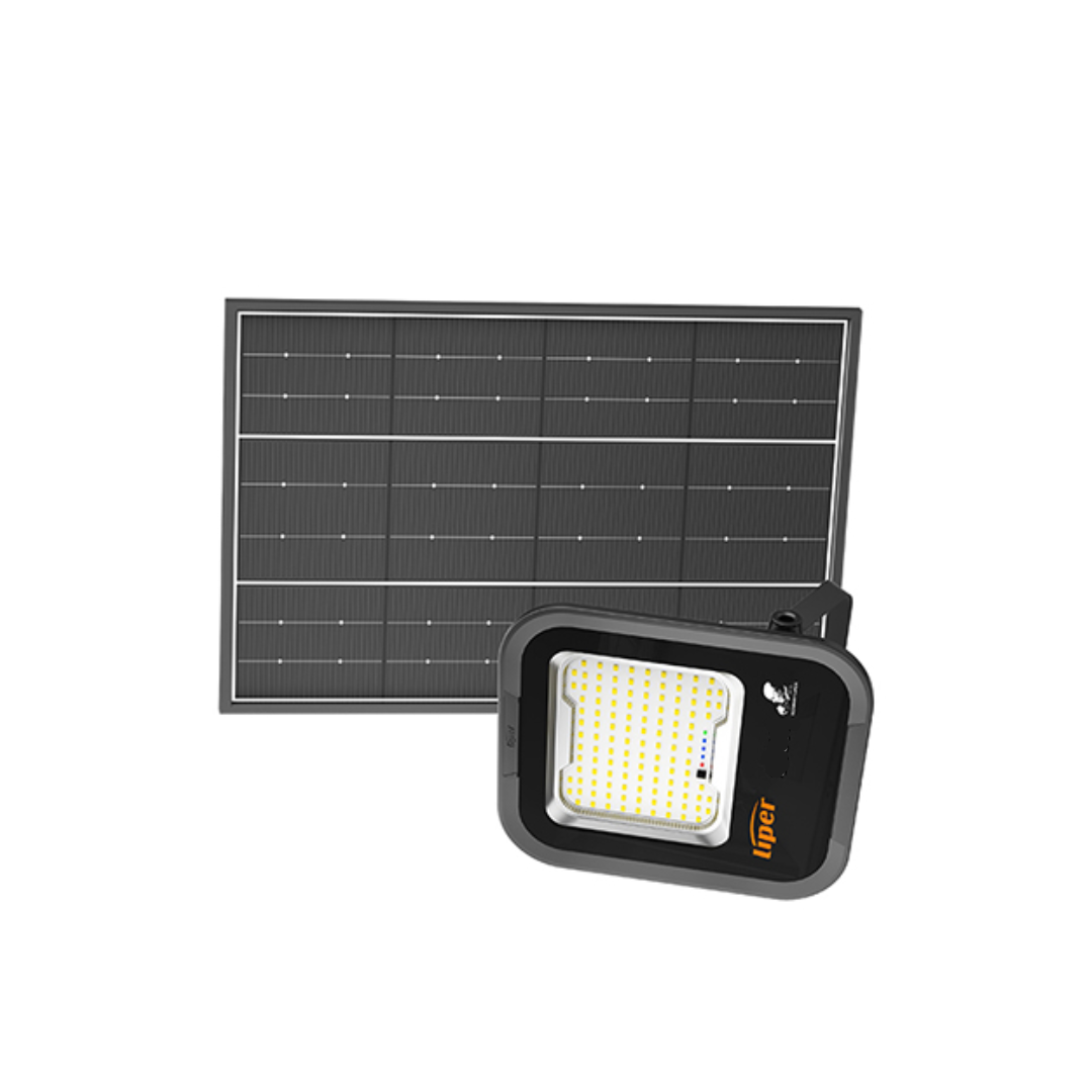 Liper 300W Solar LED Floodlight 6500K Daylight, IP65 - Red Rhino