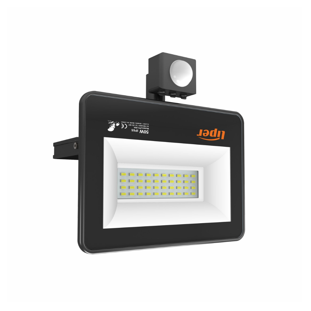 Liper 50W Sensor LED Floodlight 6500K Daylight - Red Rhino