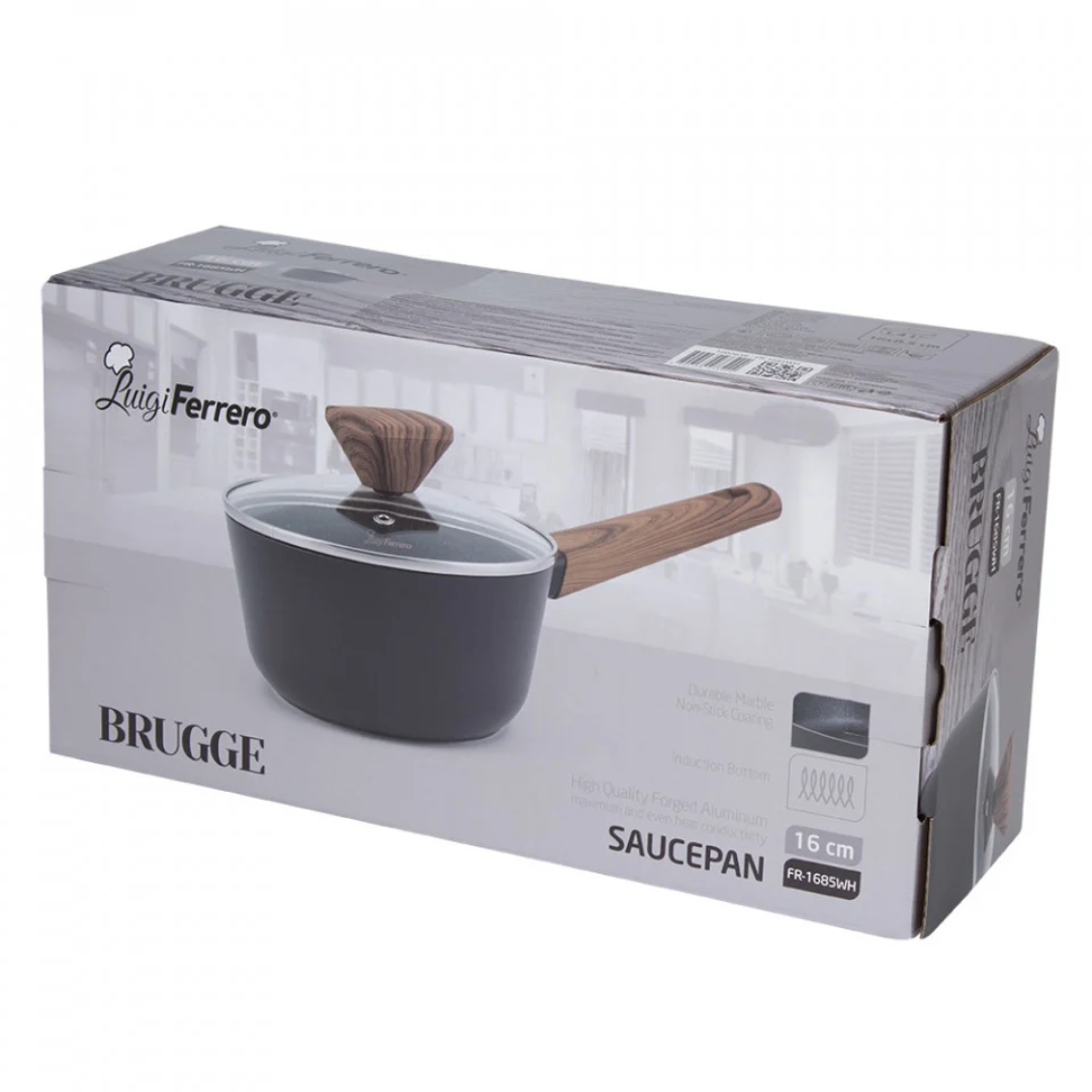 Luigi Ferrero Brugge Saucepan Fr-1685Wh, 16X8.5 Cm, 1.4 L