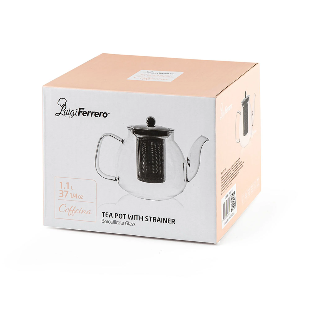 Luigi Ferrero Coffeina Tea Pot With Strainer, 1.1 L Fr-8111B