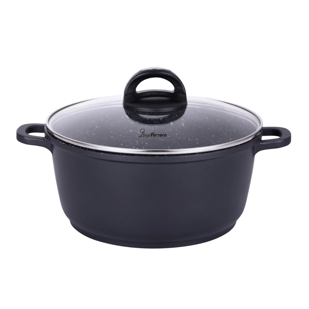 Luigi Ferrero Hanna Cooking Pot Fr-245M, 24X11.5 Cm, 4.4 L, Die-Cast, Induction