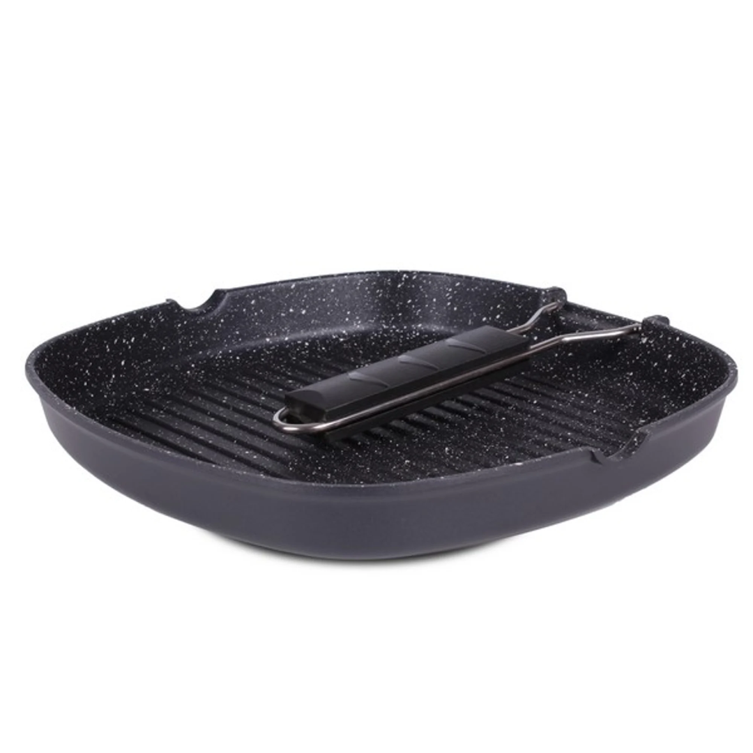 Luigi Ferrero Hanna Grill Pan Fr-2810M, 28X28 Cm, Induction