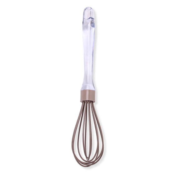 Luigi Ferrero Norsk brown silicone whisk FR-1807S, front view