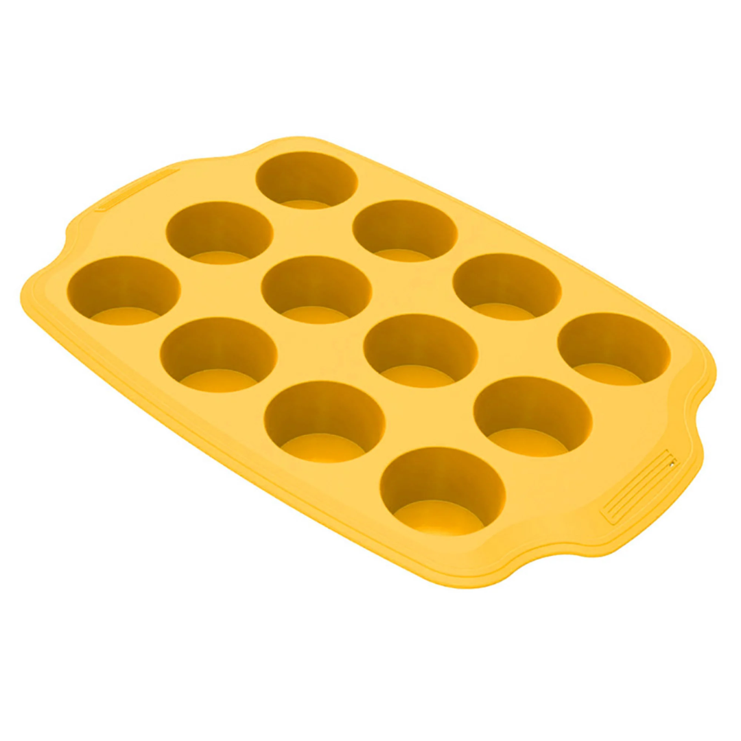 Luigi Ferrero Prima Baking Mould Fr-1873P, 20X30X2.5 Cm, Muffin 12 Pieces