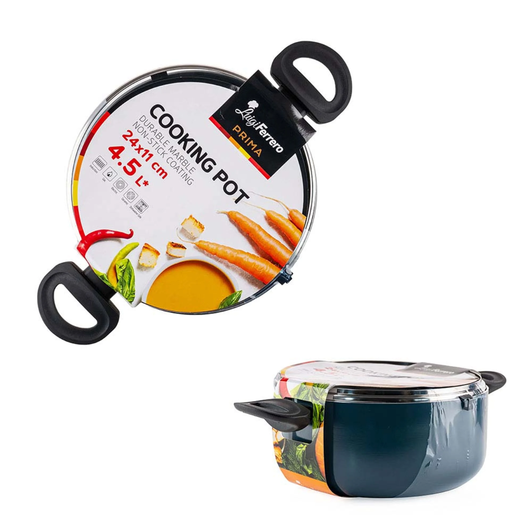 Luigi Ferrero Prima Cooking Pot Fr-2444, 24X11 Cm, 4.5 L