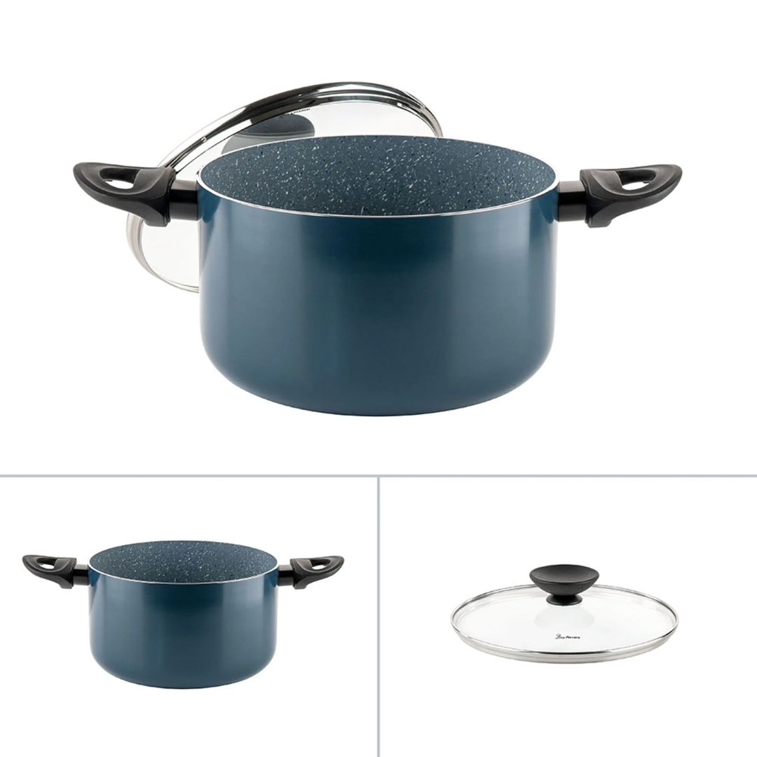 Luigi Ferrero Prima Deep Cooking Pot Fr-2245D, 22X13 Cm, 4.5 L