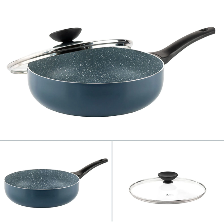 Luigi Ferrero Prima Deep Fry Pan With Lid Fr-2634L, 26X7.5 Cm, 3.4 L