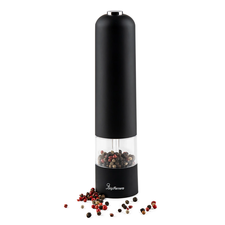 Luigi Ferrero Prima Electric Salt And Pepper Mill, Black Fr-301E