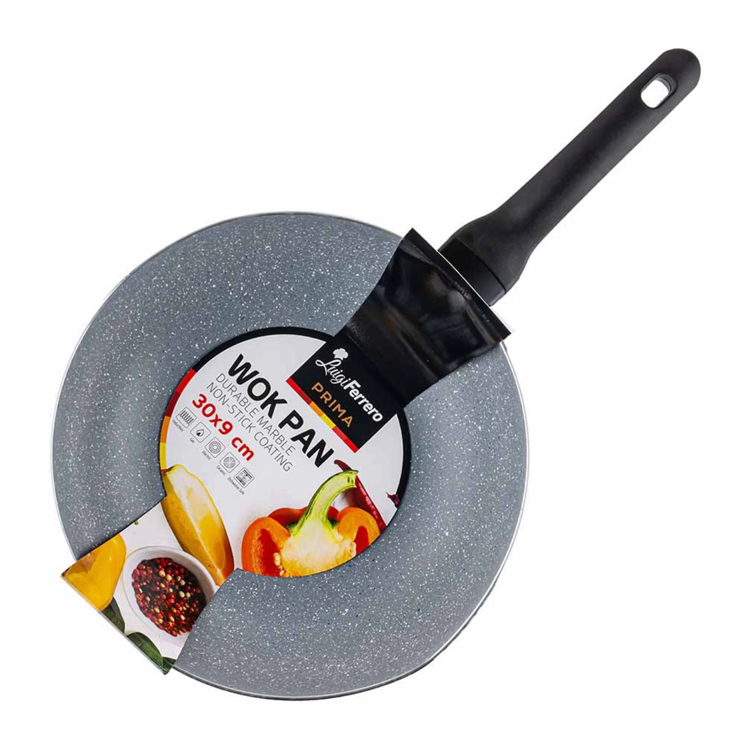 Luigi Ferrero Prima Wok Pan Fr-3033, 30X9 Cm