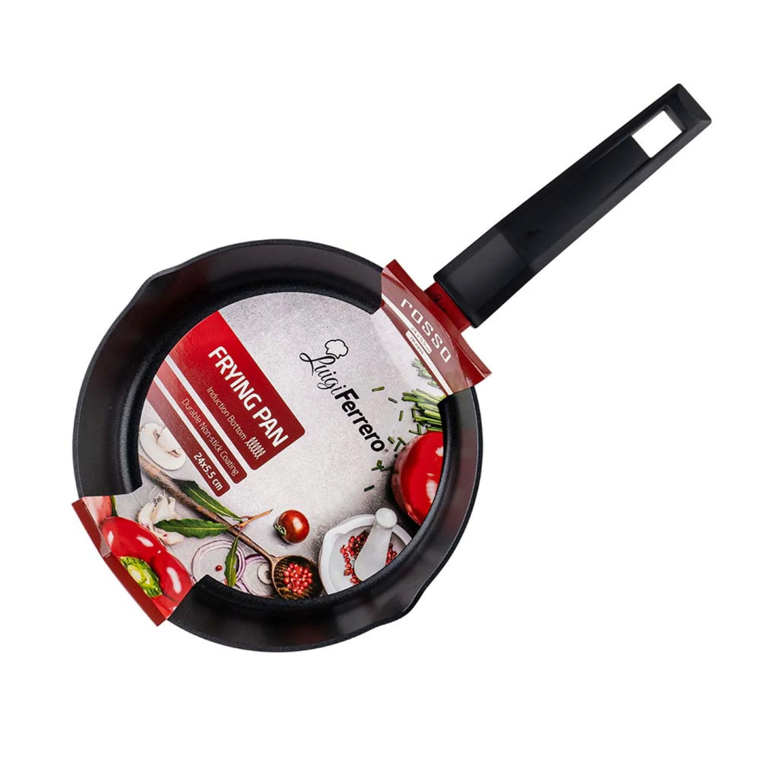 Luigi Ferrero Rosso Fry Pan Fr-2455, 24X5.5 Cm