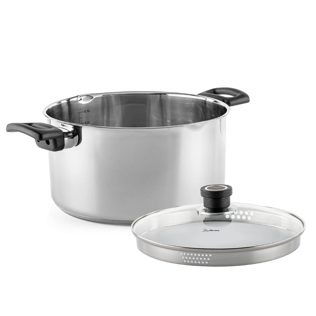 Luigi Ferrero Sophia Cooking Pot Fr-3406, 26X14 Cm, 7 L, With Spout