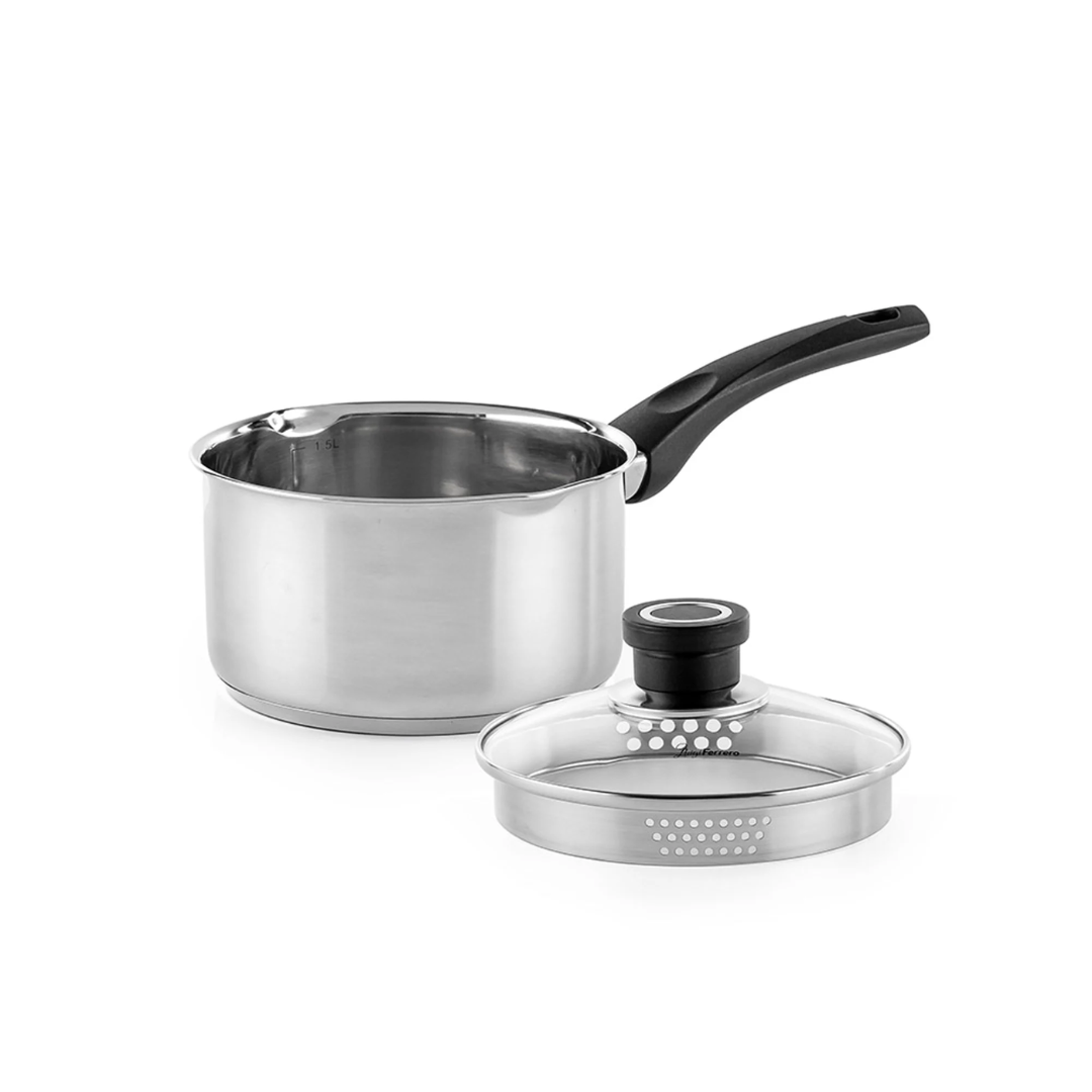 Luigi Ferrero Sophia Saucepan Fr-3401, 16X9 Cm, 1.7 L, With Spout