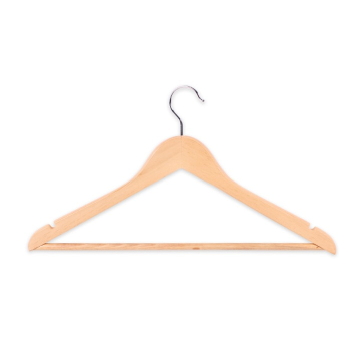 Luigi Ferrero wooden jacket hanger FR-4455BC, front view