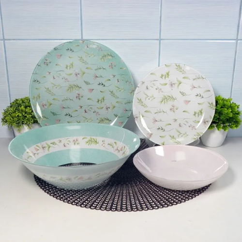 Luminarc Simply Beatrice Dinner Set, 46 pcs - Red Rhino