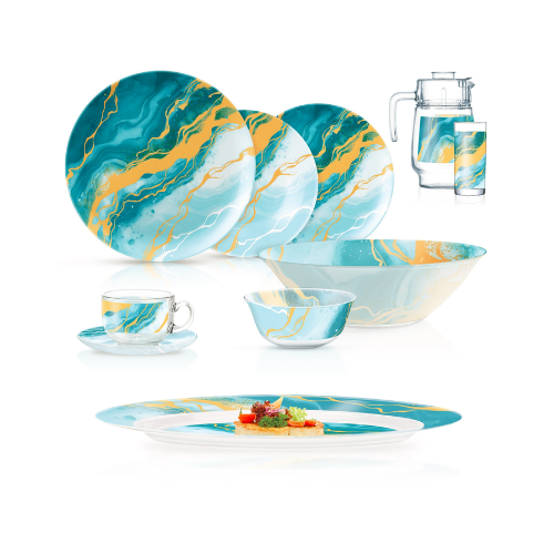 Luminarc Simply Lambro 46-Piece Sodo Glass Dinner Set