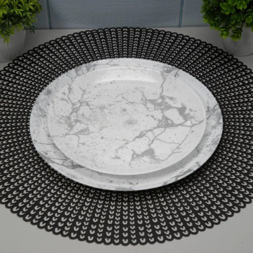 Luminarc Diwali Tectum Opal Glass Dinner Set, 46 pcs - Red Rhino