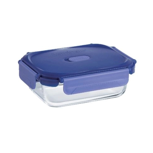 Luminarc Pure Box Putina Glass Storage Box with Lid Set of 3 (370ml, 1040ml, 1520ml) - Red Rhino