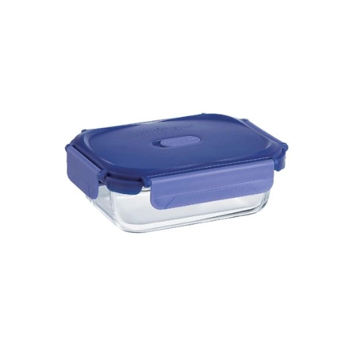 Luminarc Pure Box Putina Glass Storage Box with Lid - 370ML Rectangle V6448 - Red Rhino