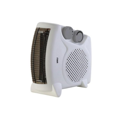 Mika MH102 Fan Heater, 1000W-2000W, White - Red Rhino