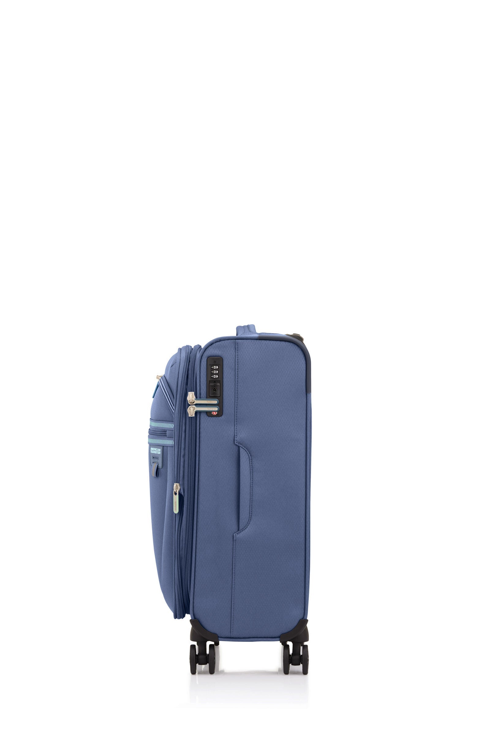 American Tourister Aerospin Expandable Spinner 55 cm — Indigo Cabin Suitcase