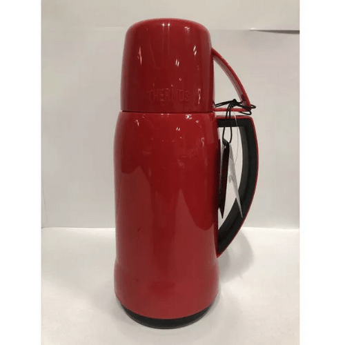 Mars Glass Vacuum Insulated Flask 0.5L Red - Red Rhino