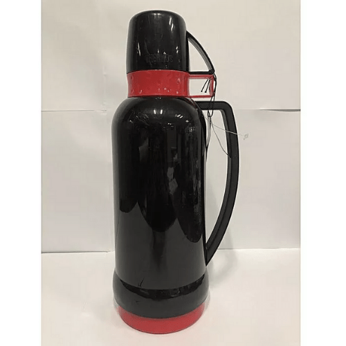 Mars Glass Vacuum Insulated Flask 1.8L Black - Red Rhino