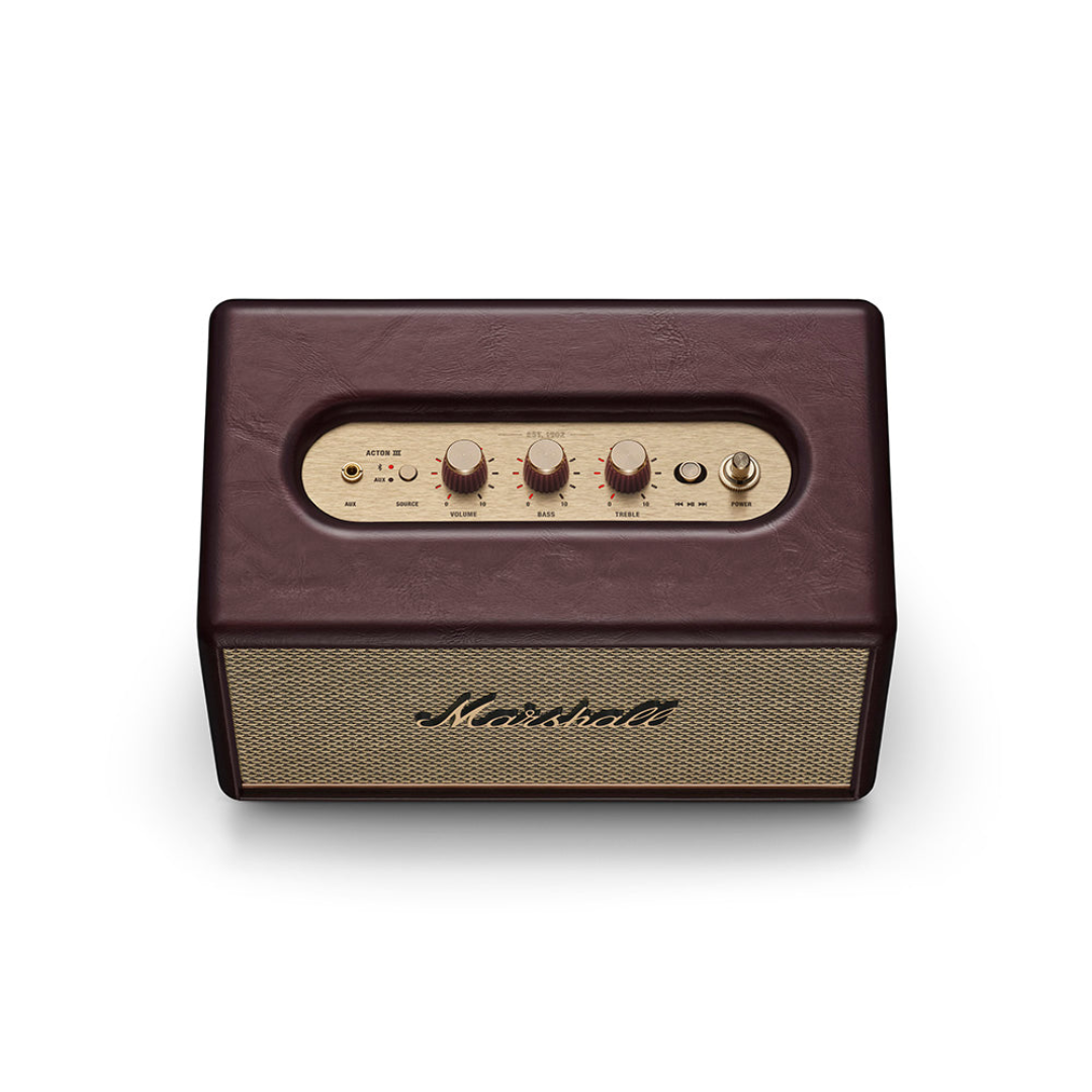 Marshall Acton III Bluetooth Home Speaker – Burgundy