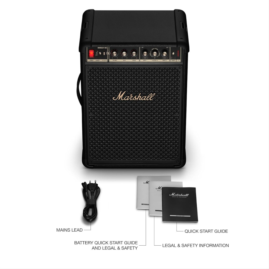 Marshall Bromley 450 Bluetooth Party Speaker – Black & Brass