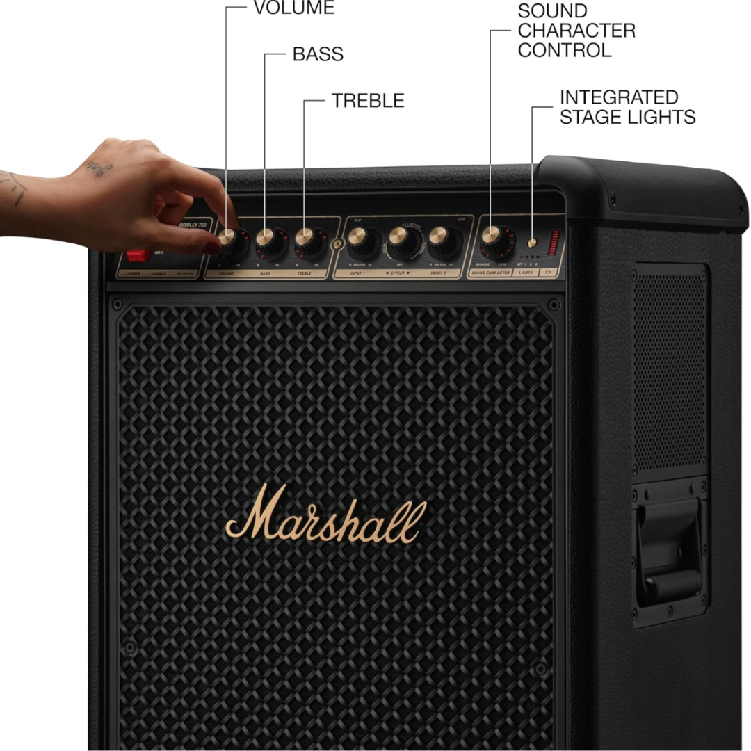 Marshall Bromley 750 Bluetooth Party Speaker – Black & Brass
