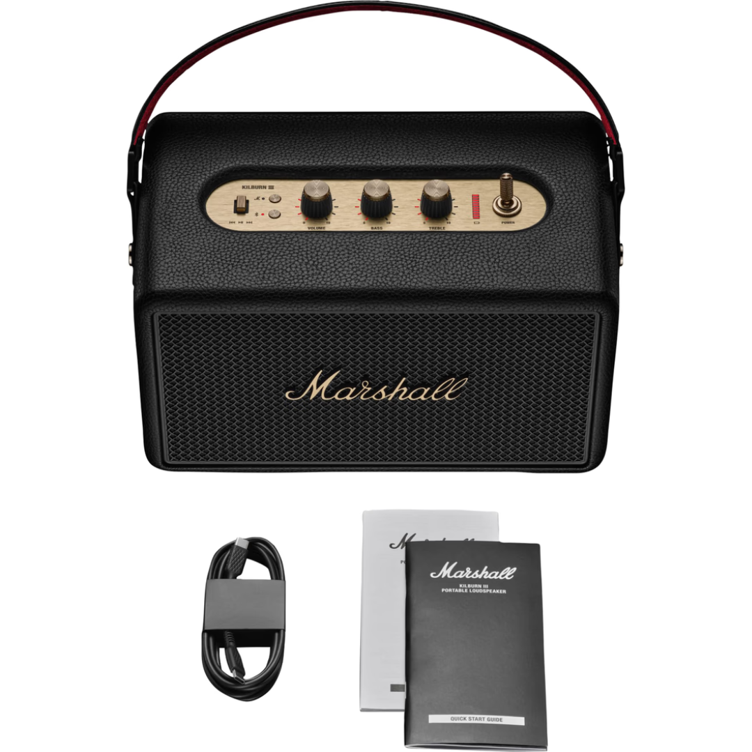 Marshall Kilburn III Bluetooth Speaker – Black & Brass