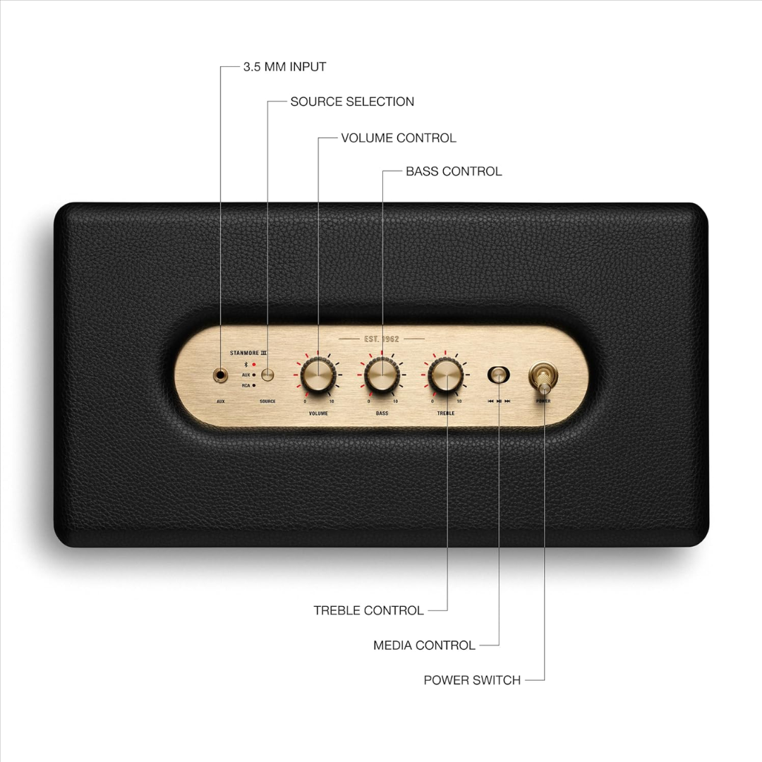 Marshall Stanmore III Bluetooth Home Speaker – Black