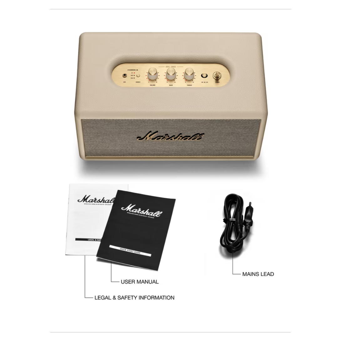 Marshall Stanmore III Bluetooth Home Speaker – Cream