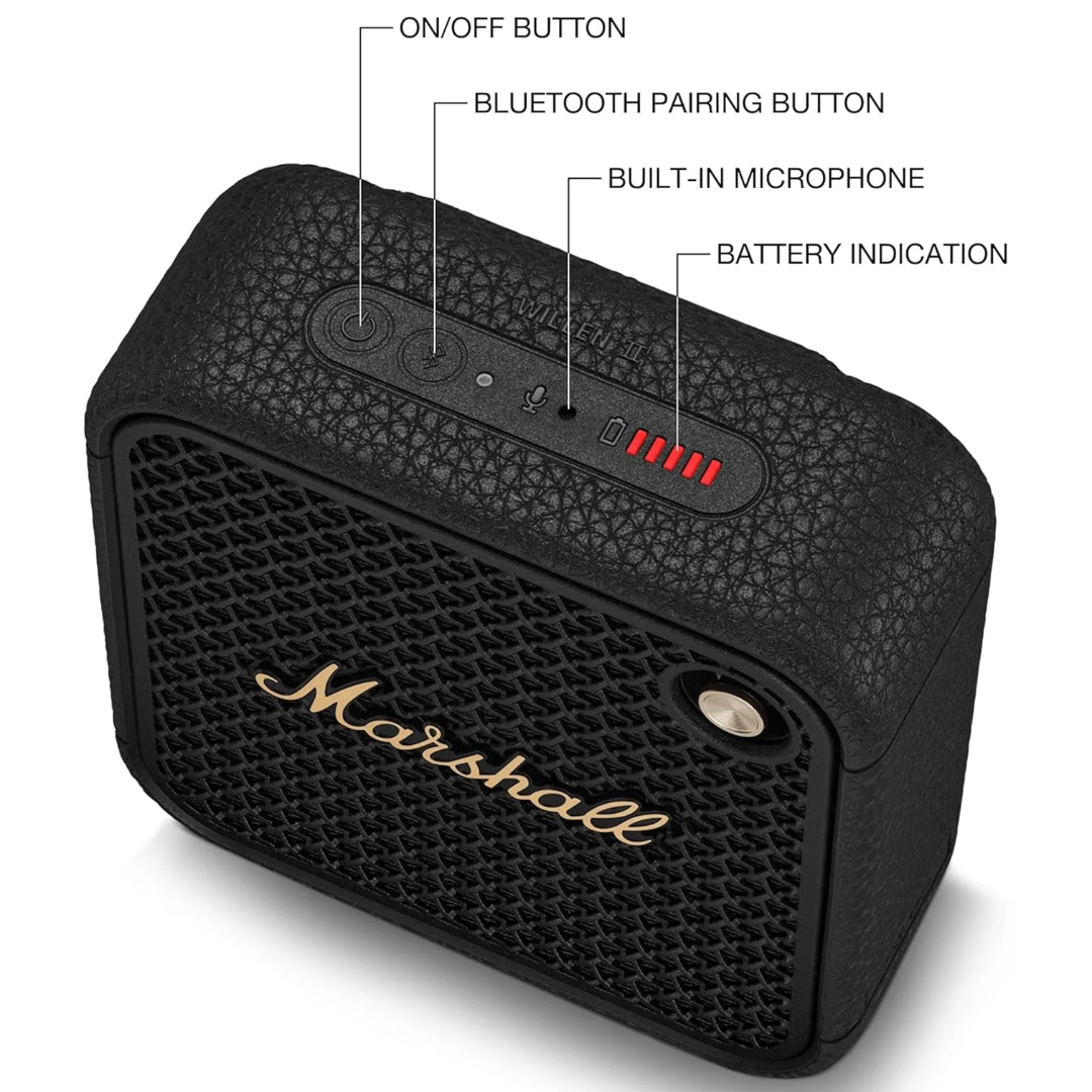 Marshall Willen II Bluetooth Speaker – Black & Brass