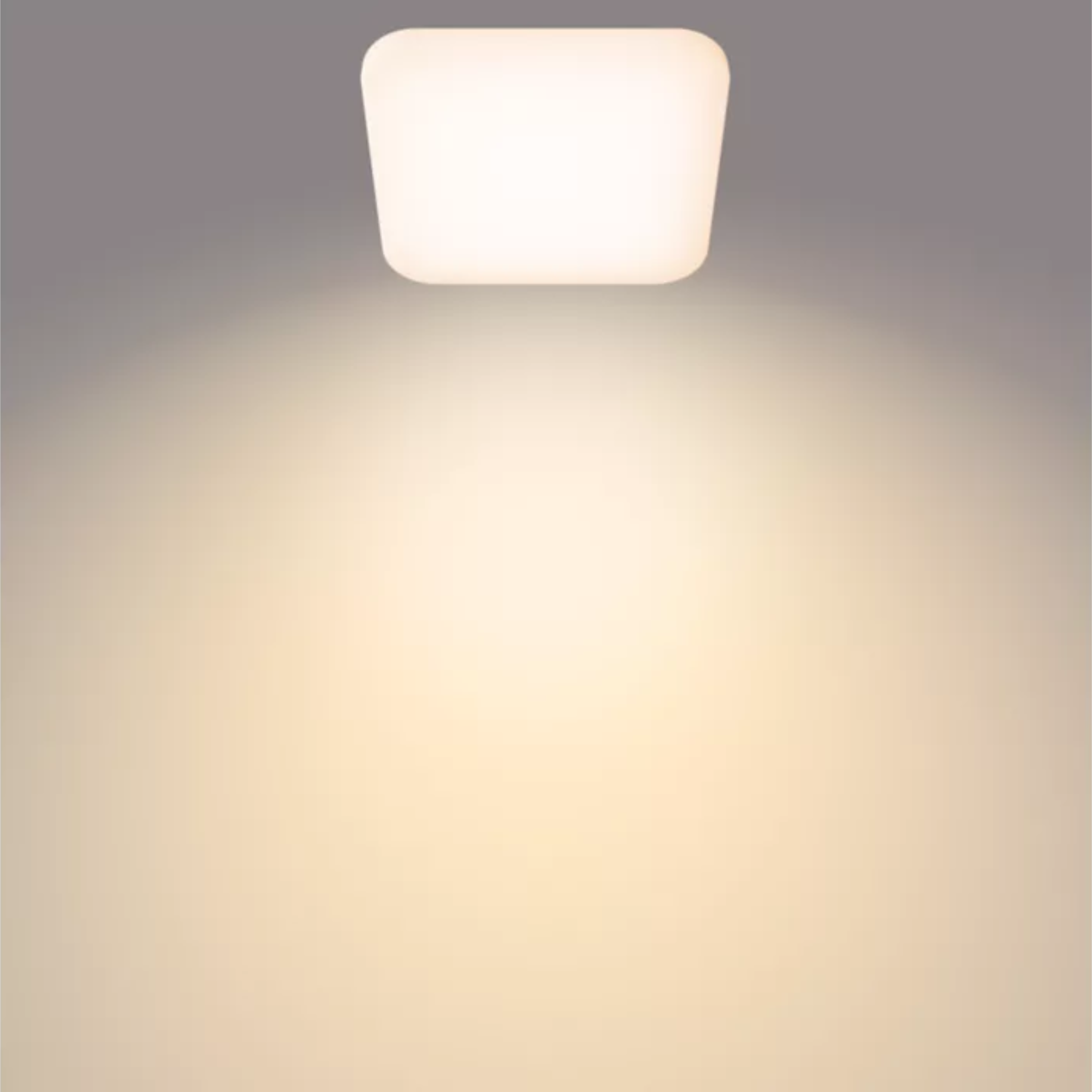 Philips Mauve LED Ceiling Light 17W Square – 2700K Warm White L320