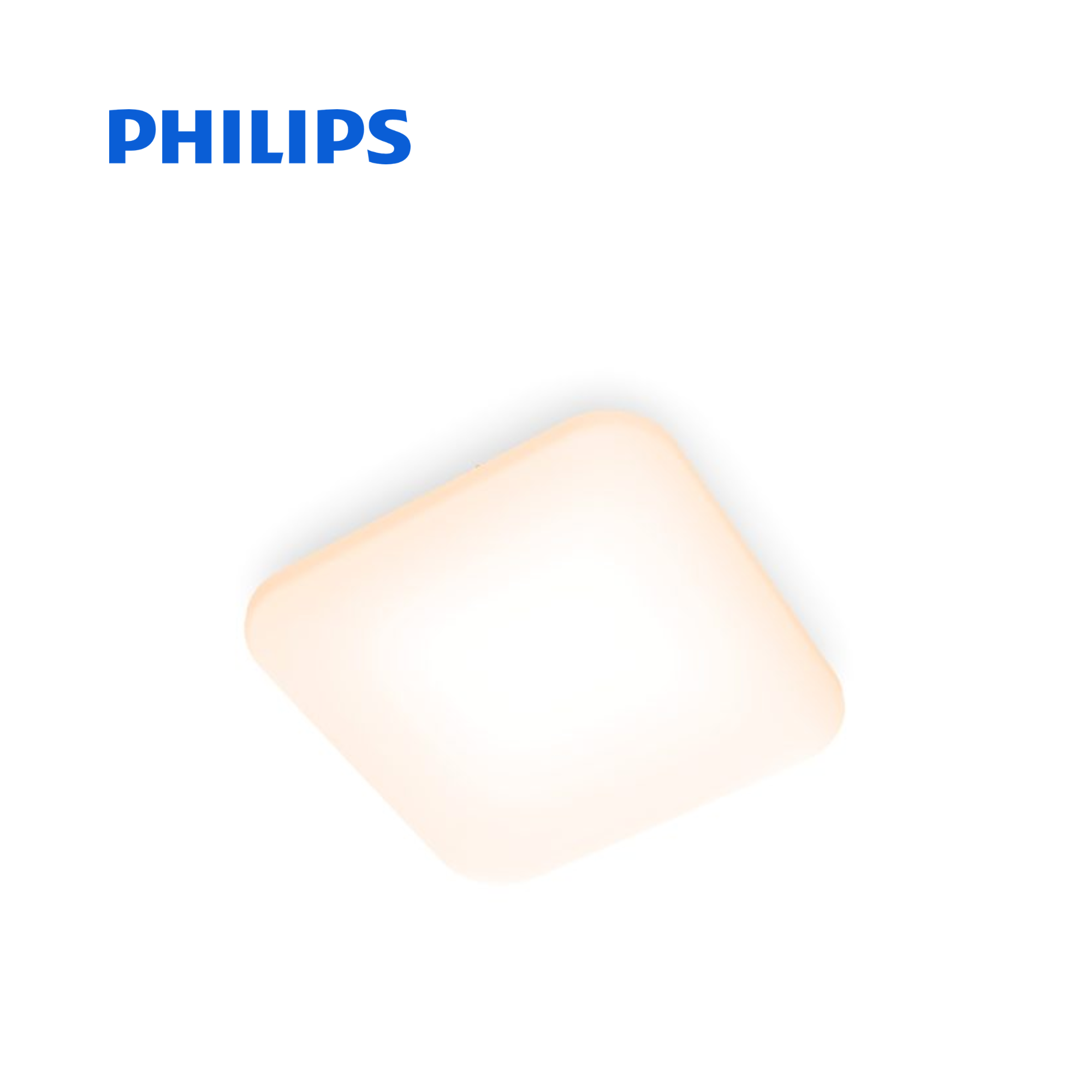 Philips Mauve LED Ceiling Light 17W Square – 2700K Warm White L320