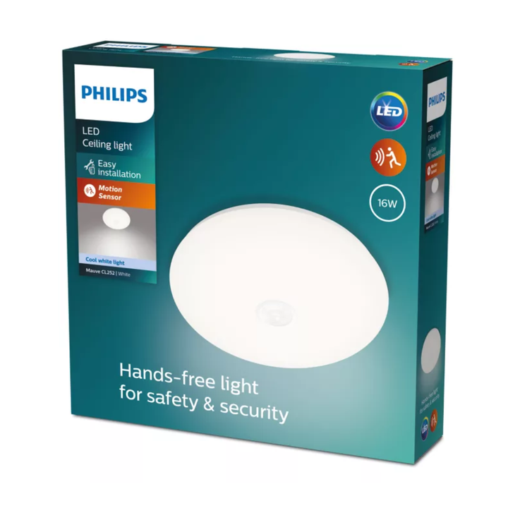 Philips Mauve LED Ceiling Light 16W Cool White Motion Sensor D320 | Buy in Kenya | Red Rhino