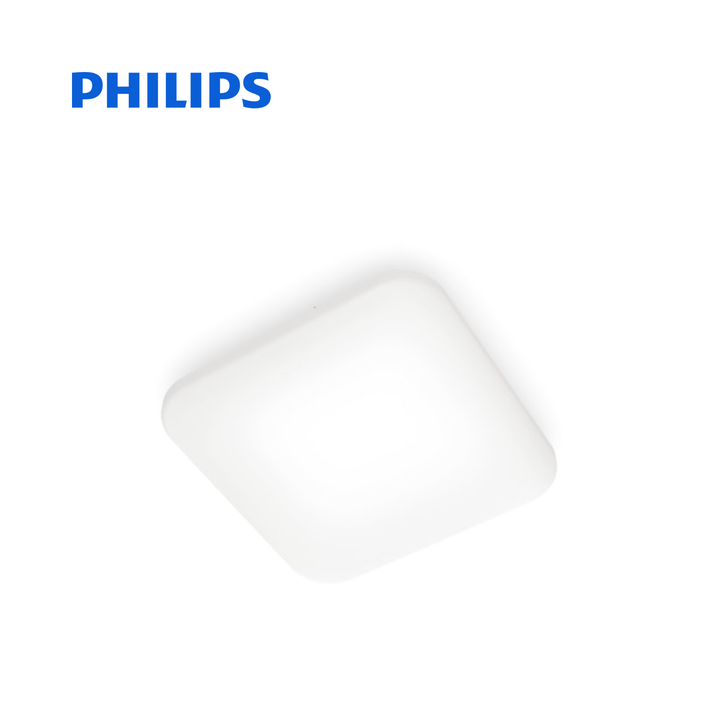 Philips Mauve square ceiling light, side view