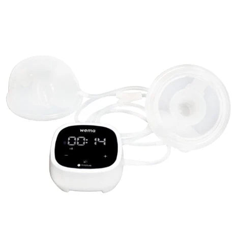 Maziwa Wema hands-free wearable electric breast pump, front view
