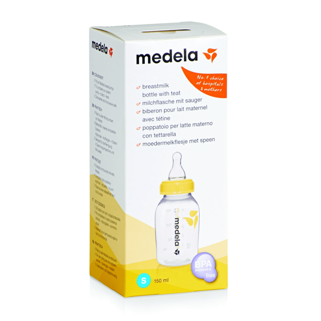 Medela Breastmilk Bottle 150ml with Teat S - Red Rhino