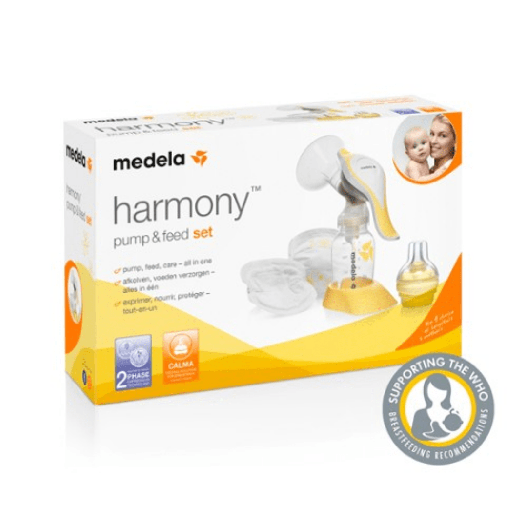 Medela Harmony manual breast pump - Pump and feed set - Red Rhino
