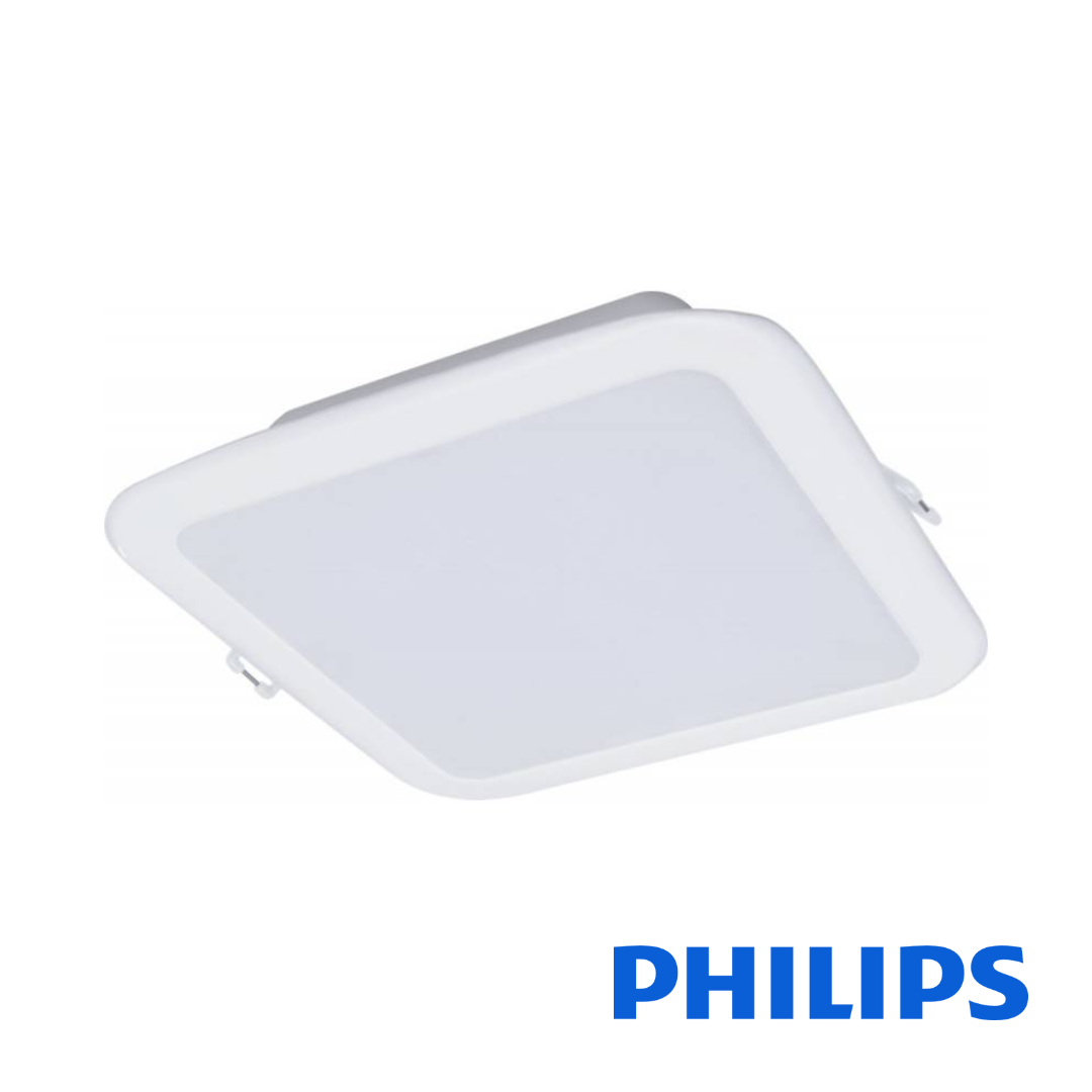 Philips Meson LED Square Recessed Downlight 9W CW 530Lumens D105