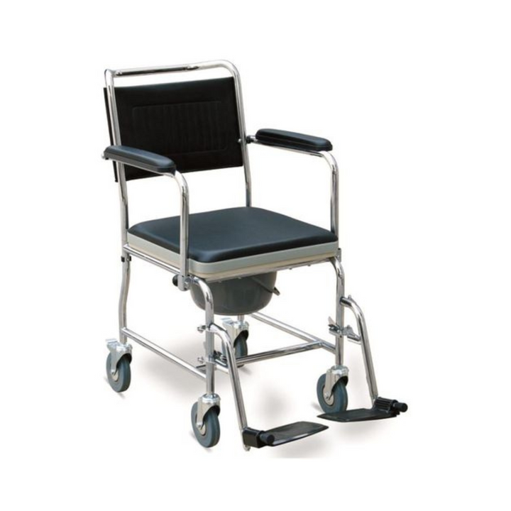 Mobi-Aid Commode Chair With Castors