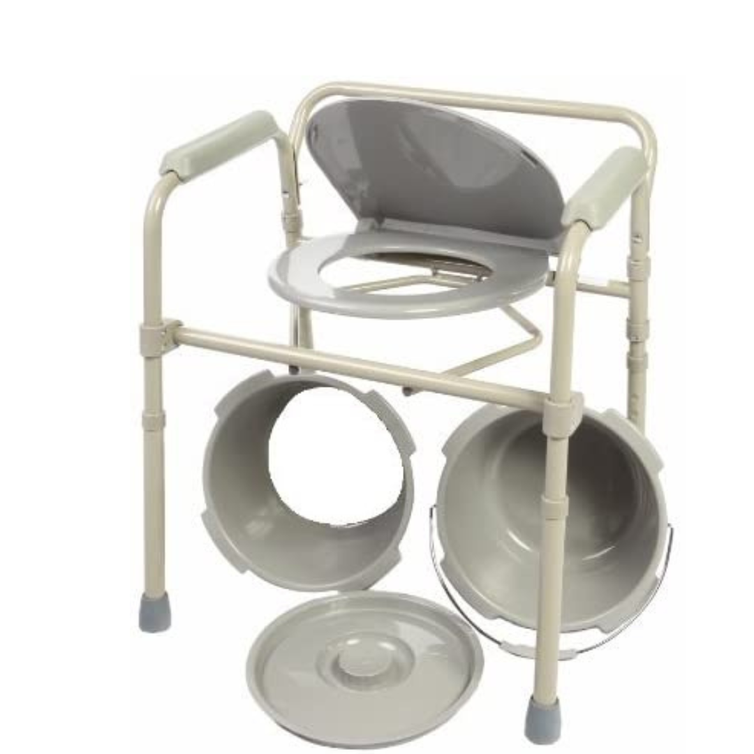 Mobi-Aid Commode Frame Chair - Red Rhino