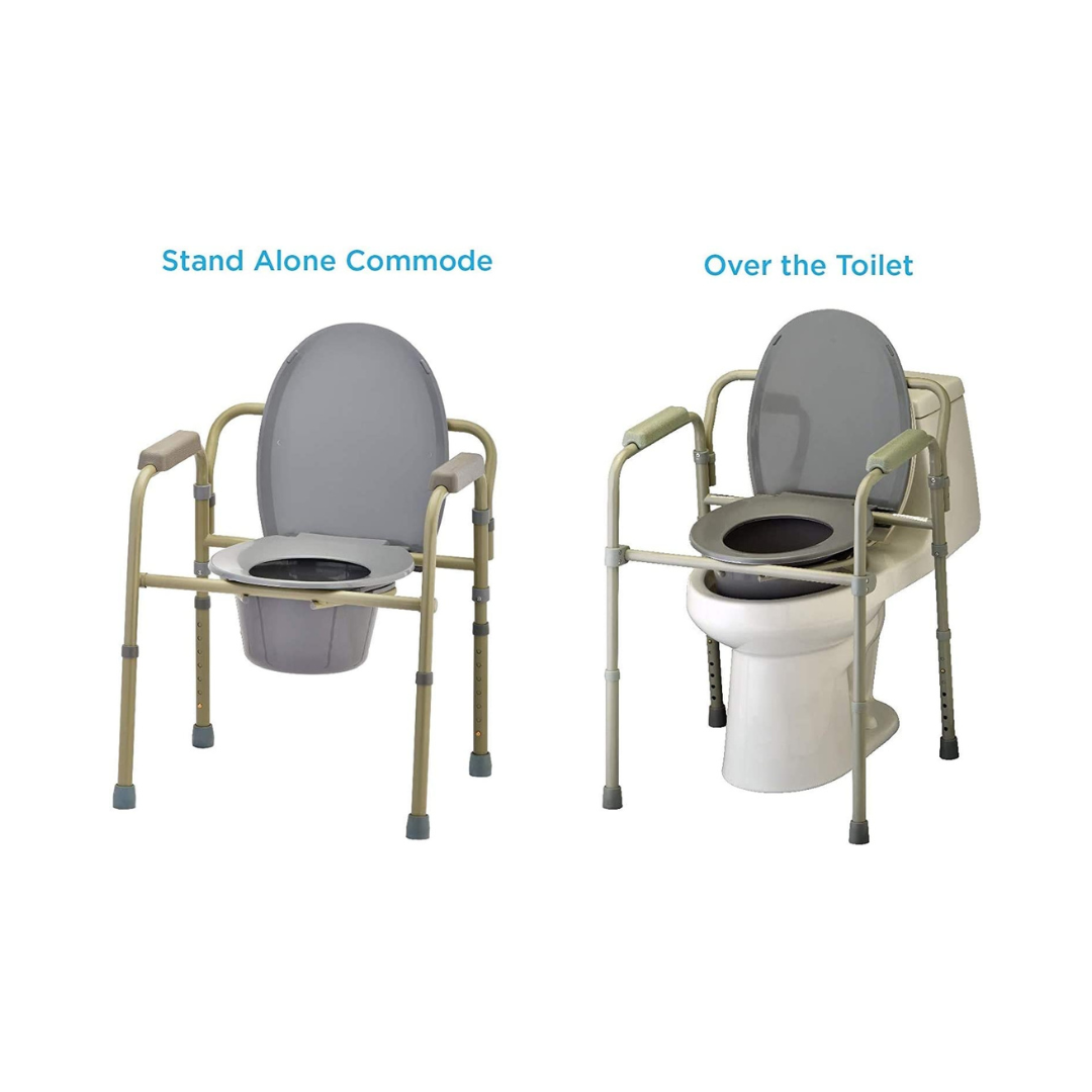 Mobi-Aid Commode Frame Chair - Red Rhino